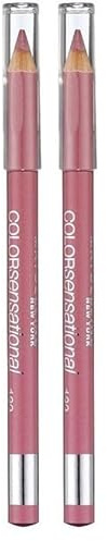 Maybelline Color Sensational Lipliner Nr. 630 Velvet Beige, Lippenkonturenstift, für eine makellose Lippenkontur, verhindert ein Verlaufen der Lippenfarbe, 2 g (Packung mit 2)