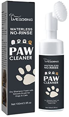 PUPCA Waterless Shampoo Paw Cleaner for Dogs, Cats, Pets - Dry Shampoo, Foot Cleaner Brush, Good for Puppy