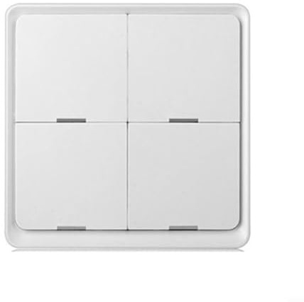 URPIZY Kabellose Fernbedienung Smart Switch, für Tuya APP Fernbedienung Schalter für Smart Home Geräte, 4 Gang Wireless 12 Szenen Schalter Push Button Controller