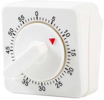 feyiubmen 2 Reloj Temporizador Mecánico de Cocina, Temporizador de Corta Duración para Cocina, Despertador con Alarma Fuerte, Temporizador de 60 Minutos para Cocina y Aprendizaje