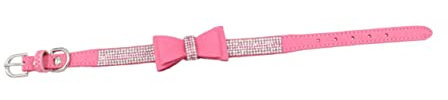 BESPORTBLE 2sätze Einstellbares Hundehalsband Mit Schleife Und Strass Langlebig Und Bequem Für Alltag Und Besondere Anlässe Geeignet Für Kleine Und Mittlere Hunde