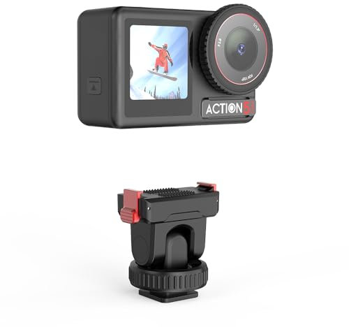 Tuvzylory for DJI OSMO Action 5 pro Accessories Gimbal Quick Release Cold Shoe Mount Magnetic Adapter Mount for DJI Action 5 pro/Action 4 / Action 3 / Action 2, for Tripod, Selfie, Vlogging