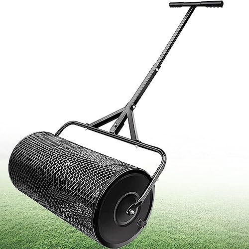 Spandiconcime per compost, spandiconcime per torba, spandiconcime leggero con maniglia a forma di T di aggiornamento, spandiconcime multiuso, spandiconcime per fertilizzanti per prati e giardino, ne