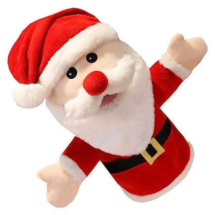 GARIOUANS Marioneta De Mano De Papá Noel Adorable Juguete Navideño para Títere De Dedo para Hijos Fiestas De Navidad