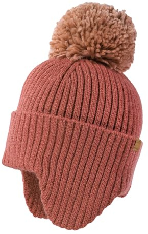 maximo MINI-Mütze, Umschlag, Pompon Ohrenteil