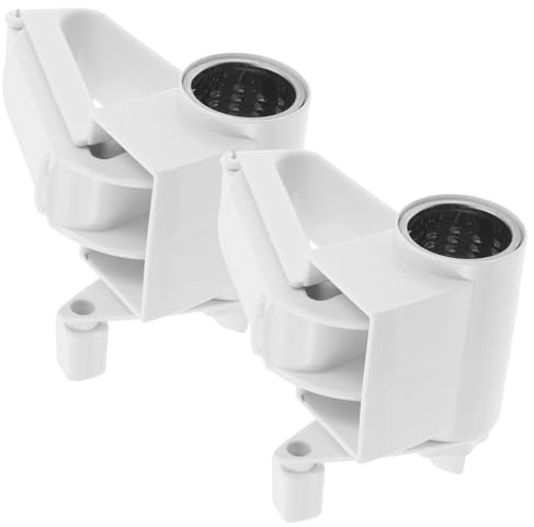 VERDANVERSE Rallador de Queso Manual Giratorio de Acero Inoxidable 2 Unidades Blancas Multiusos para Queso Verduras Papas y Especias Compacto y Ergonómico para Cocina Doméstica