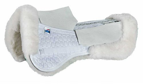 EAM Dressage Correction Half Pad Trim Shim M White