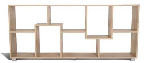 IDMarket - Doppelpositionsregal Tania Holz Buche-Nachbildung B 161 cm