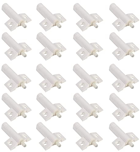Ammortizzatori pr Ante,20 Pezzi Ammortizzatore per Porta di Armadio,Push Pull per Ante,Pistoni per Ante Cucina 6,3 x 4,6 cm Chiudiporta Serratura Porta Gate Buffer per Bagno da Cucina