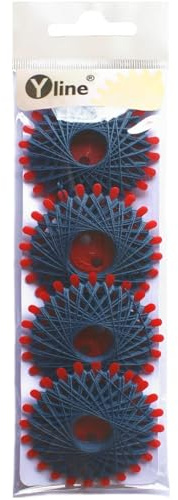 4 Sterne a. 20 m Sternzwirn Polyester azur - blau, Sternchenzwirn Stern - Zwirn, sl, (0,06 € / m), 3171-11