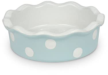 Nada Home Tortiera in ceramica piccola Isabelle Rose in pois per dolci Ø 12cm h 4cm 5030