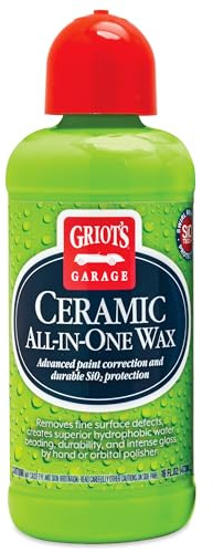 Griot’s Garage Ceramic All-In-One Wax for Car Waxing, Trucks, and RVs, Ideal for Defect Removal and Paint Protection, 16 Oz, 10895