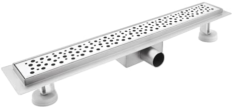 sunrik Scarico Doccia a Pavimento, Bolle Scarico Doccia 30 cm, Canalina Scarico Doccia in Acciaio Inox con Sifone e Filtro