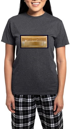 CafePress Ten Downing Street Letter Box Plaque Women's Charcoal PJ Set