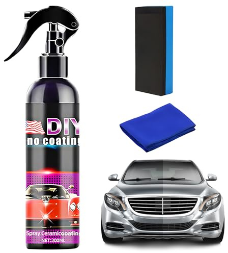 Autopolitur, 3 In 1 Beschichtungsspray, Auto Politur Set, Auto-Beschichtung Spray Für Alle Lacke, Car Nano Kratzer Spray, Auto Politur Mit Nanoversiegelung Zum Kratzer Entfernen (1)