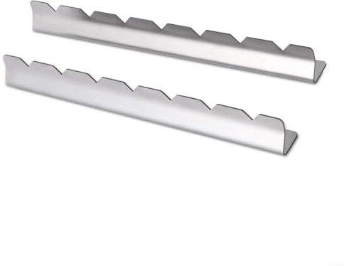 FUBESK 2 soportes para pinchos de barbacoa, ajuste , construcción de acero inoxidable, diseño de base estable