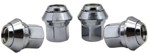 PUNICS Kompatibel Mit Ford Für B-Max Für Fiesta Für Focus Für Kuga Für Mondeo Für Streetka Für Fusion 4 Stück Auto-Radmuttern M12 X 1,5 19 Mm Sechskantschrauben Radnabenmuttern