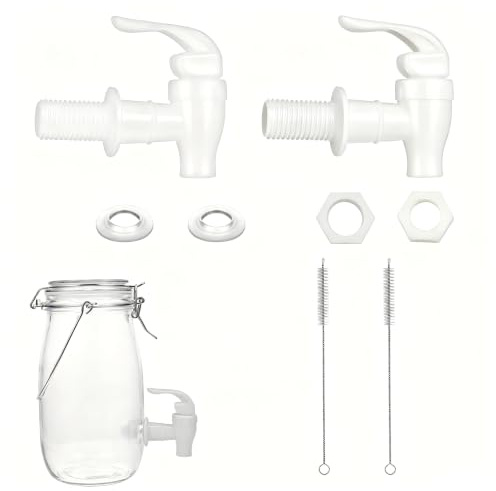 DHWEKU 2 Piezas Llave de Agua de Plástico Reutilizables para Grifo De Plástico Grifo Dispensador para Dispensar Té Vino Agua Jugo y Otras Bebidas