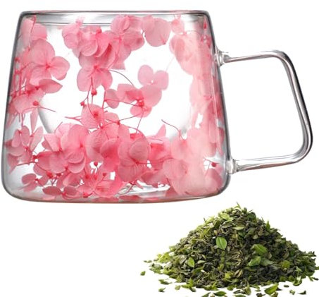 Taza de café con flores, taza de café con flores de capa | 200 ml tazas de