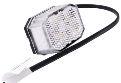 ASPÖCK FLEXIPOINT LED Umrissleuchte universal 12-24 V Markierungslicht mit Reflektor IP6K9K E24 ADR Zone 2 Flachkabel 0,5 m 65 x 44 x 28 mm weiß rot für Anhänger LKW Landmaschinen