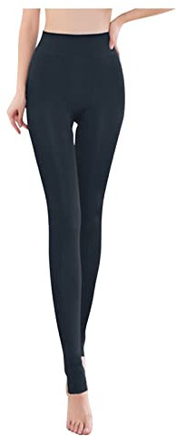 Strumpfhosen Ohne Fuß Damen Gefälschte Durchscheinend Feinstrumpfhose Damen Hohe Taille Abnehmen Thermal Leggings Women Elegant Slim-Fit Winterstrumpfhose Damen Gefüttert Stützstrumpfhose