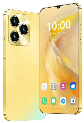 Fine Life Pro Entsperren Telefon, 6,3-Zoll-Bildschirm，Dual-Kameras, Dual-SIM-Karten, 2GRAM+16GROM/TF128GB, unterstützt 4G FDD-LTE: B1/3/7/20, Android Smartphone，geeignet für Anfänger. (3, Yellow)