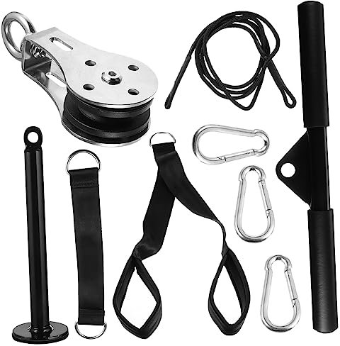 Happyyami Robustes Seilzug-fitnessset – Heim-fitnessgerät – Handgelenkstrainer Und Trizeps-pulldown-aufsatz