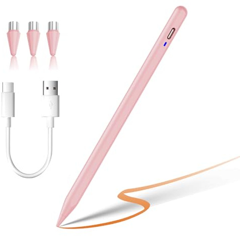 Luntak Tablet Stift für Android,POM-Spitze Touchscreen Stift Magnetic Handy Stift,Type-C Eingabestifte Kompatibel mit Samsung/Mi/Huawei/Vivo/Lenovo und andere Android-Smartphone und Tablet,Rosa