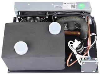 Micro Dc Air Conditioner, Mini DC Air Conditioner, 450W Cooling, Suitable for Small Space, Electric Vehicle, Car, Cabin, 12V/24V/48V, Low Vibration, Compact Design(Micro DC Aircon DV1910E-AC (12V))