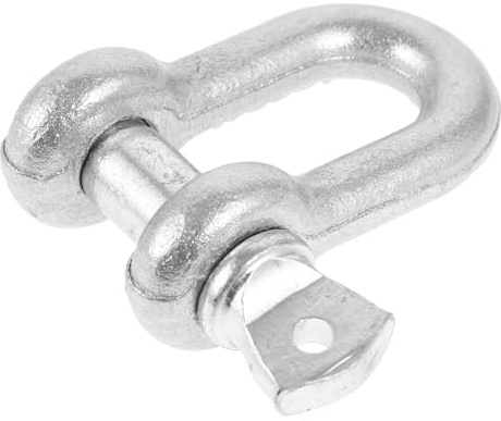 Cabilock Grillete de Anclaje Galvanizado 1/2 2t, Grillete de Remolque Pasador Roscado para Elevación en Diversas Ocasiones