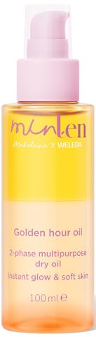minLen Golden Hour Oil Kinder Körperpflege Glow Körperöl 100ml vegan | Naturkosmetik Kids Bodyoil mit Jojobaöl & Meersalz für sofortigen Glow & weiche Haut – Natürliches Körperpflege Pflegeöl