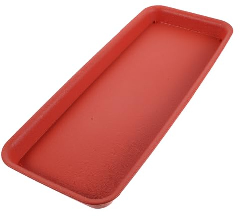 SHERCHPRY Vassoio Rettangolare per Sottovaso in Resina per Piante e Bonsai, Assorbente Acqua Design Minimalista, per Uso Interno ed Esterno