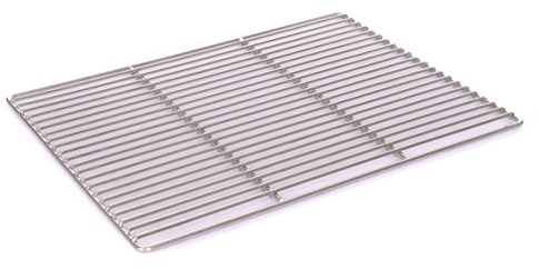 Edelstahl Grillrost 44 x 30cm V2A Grill 4/6mm Stäbe, rechteckig, Feuerschalen Kamin Feuerkorb
