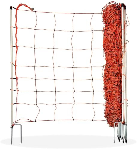 horizont Hundezaun strongLine 50m lang 90cm hoch elektrifizierbar | Elektrozaun, 14 Fiberglaspfähle mit Doppelspitze, mobiler Zaun für Hunde, Weidezaun im Komplettset