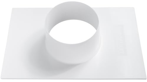 Vent Systems Ø100 mm Lüftungskanal Flansch – Kanalverbinder Platte aus Kunststoff für Rohr – Luftkanal Adapter für Heizung, Kühlung, Abluft & HVAC Systeme – für Innenräume