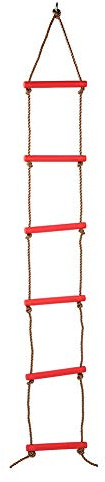 VGEBY Kletterleiter für Kinder, 2M Strickleiter Kinder Outdoor Spielzeug Trainingsgeräte für den Außenbereich belastbar bis 150kg