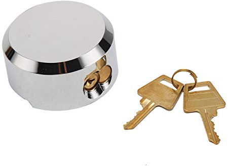 Serrure cachée remorque à manille rekeyable à clé identique, Bagyong en acier massif dissimulé 73MM cadenas rond robuste van remplacement serrure de porte