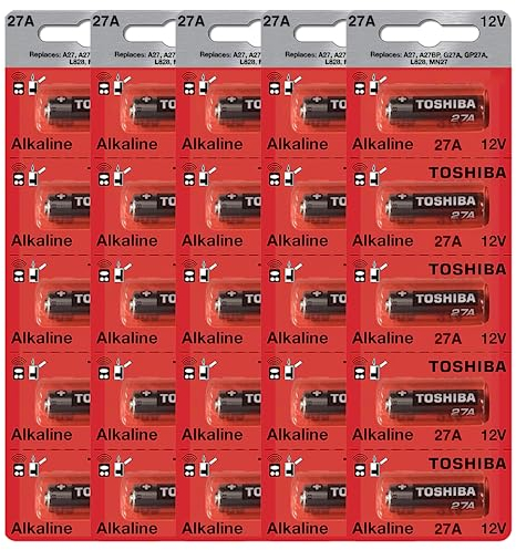 Toshiba Alkaline 27A GP27A MN27 A27BP 12 Volt Battery (25 Batteries)