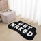 FPYWO Get Naked Badematte, Get Naked lustige Badematten für Badezimmer, schwarz-weiß, Badezimmer-Dekoration, niedliche Badezimmerteppiche, rutschfeste Mikrofaser, saugfähig, 50.8x85.1 cm, Schwarz