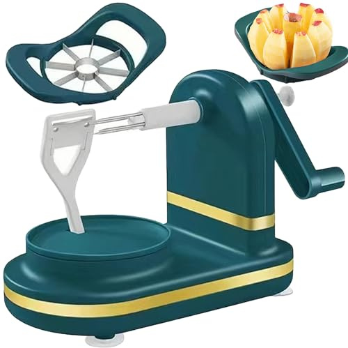 JYEVERC Home Essentials Multi-Fruit Peeler 2.0, Apple Corer Cutter & Peeling Machine, Vegetable Fruit Peeler Machine Kitchen Peeling Tool, Express Peelers, pear Potato Slice Movement