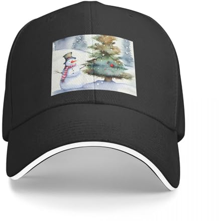 QFLLQLFF mas Acuarela Hombre y mas Árbol en la Gorra de béisbol Casco Golf Sombrero Divertido Sombreros Vintage para niñas Hombres