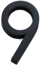 ZiYouao Hausnummer 60 mm Selbstklebender Hausnummern-Aufkleber for Wohnungs-Kunststoff-Türschild Haustür-Plakette Nummernschilder Briefkasten-Straßennummern Hausnummernschild(Number 9)