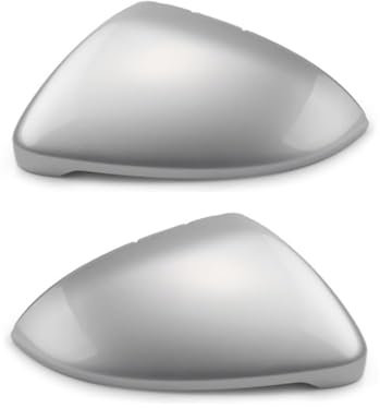 Auto Spiegelkappen für Golf 7 MK 7.5 GTI GTD 2013 2014 2015 2016 2017 2018 Seitenspiegel Abdeckung Rückspiegel Abdeckkappe Ersetzen Sie die Tuning Zubehör,1 Pair Silver