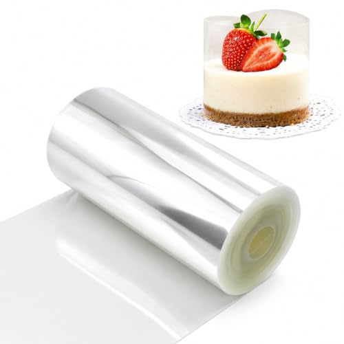 Cake Collar Hard Acetate Strips Clear Acetate Clear Cake Sheets for Chocolate Mousse Baking Cake Decoration