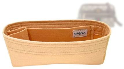 SAMORGA (6–70/GG-Ophidia-Mini) Taschen-Organizer für Ophidia GG Supreme Mini-Kamera-Umhängetasche < 1,2 mm, LV-Leder, Beige