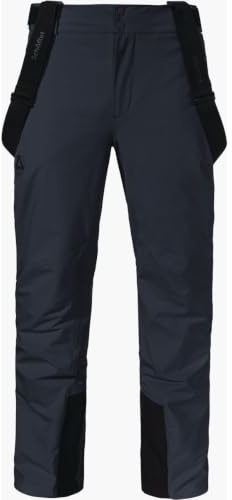 Schöffel Herren Pants Style Pine MNS, wasserdichte Skihose mit abnehmbaren Hosenträgern, Thermohose mit 2-Wege-Stretch und verstärktem Bein, Navy Blazer, 50