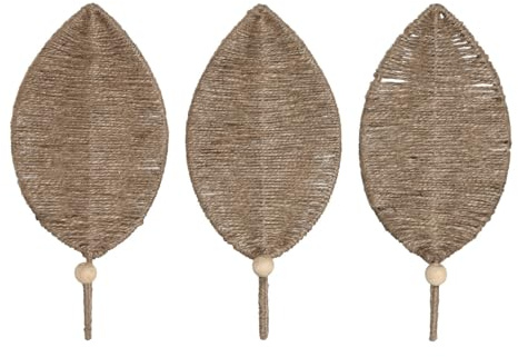 PERCHERO PARED SET 3 YUTE METAL 12X4X26 HOJA