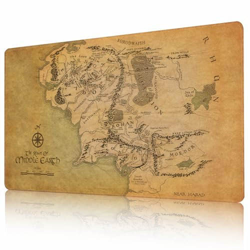 MTG Tapis de Jeu 24 x 14 Impression HD Tapis de Jeu antidérapant avec Bords Cousus Sacs de Rangement gratuits Compatible avec TCG OCG CCG RPG MTG Tapis de Souris Tapis de Bureau