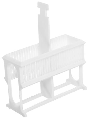 CLISPEED Plastik Objektträger Halter Für Mikroskop Labor Stain Rack Wiederverwendbar Kompakt Und Praktisch Für Experimente Und Forschung Geeignet Für Laboranwendungen