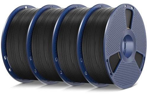 SUNLU 4KG Filament TPU 95A 1.75mm Noir, TPU Flexible Filament Imprimante 3D | Haute vitesse filament flexible TPU 95A, Dimensionnelle de +/-0,02mm, Bobine TPU Noir 4000g